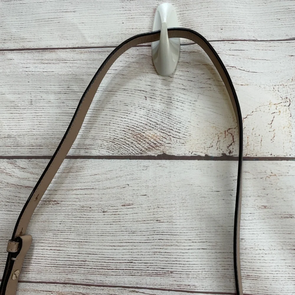 KATE SPADE NEW YORK CLASSIC‎ MEDIUM SATCHEL/CROSSBODY IN TAUPE PEBBLED LEATHER
